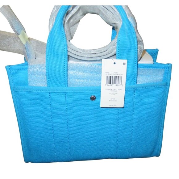 Coach X The Lil NAS X Collab Drop Tote  Bag 26 Limited Edition Blue Crossbody - Picture 3 of 10